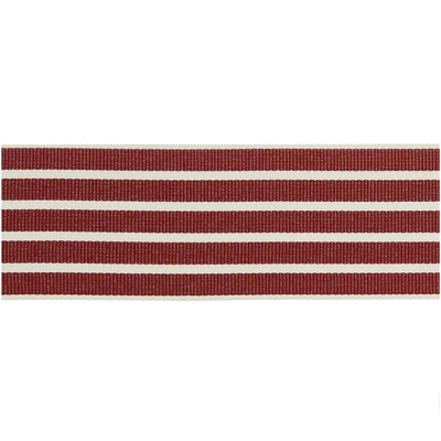 Webband Streifen, bordeaux/creme