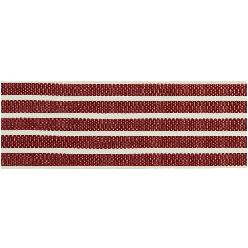 Webband Streifen, bordeaux/creme