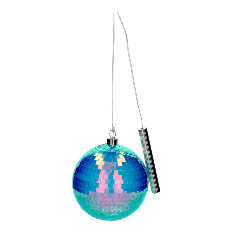 Disco, LED-Kugel, 15cm, neon blau