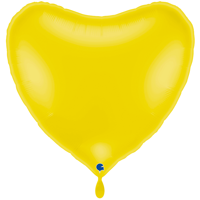 Herzballon XXL Pastellgelb