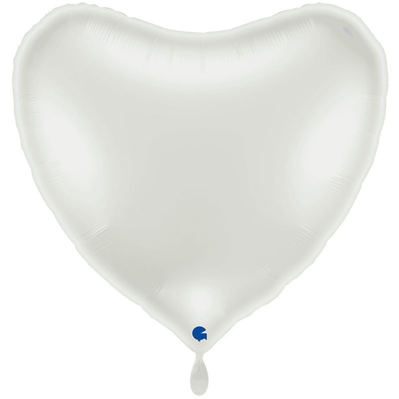 Herzballon XXL Weiß