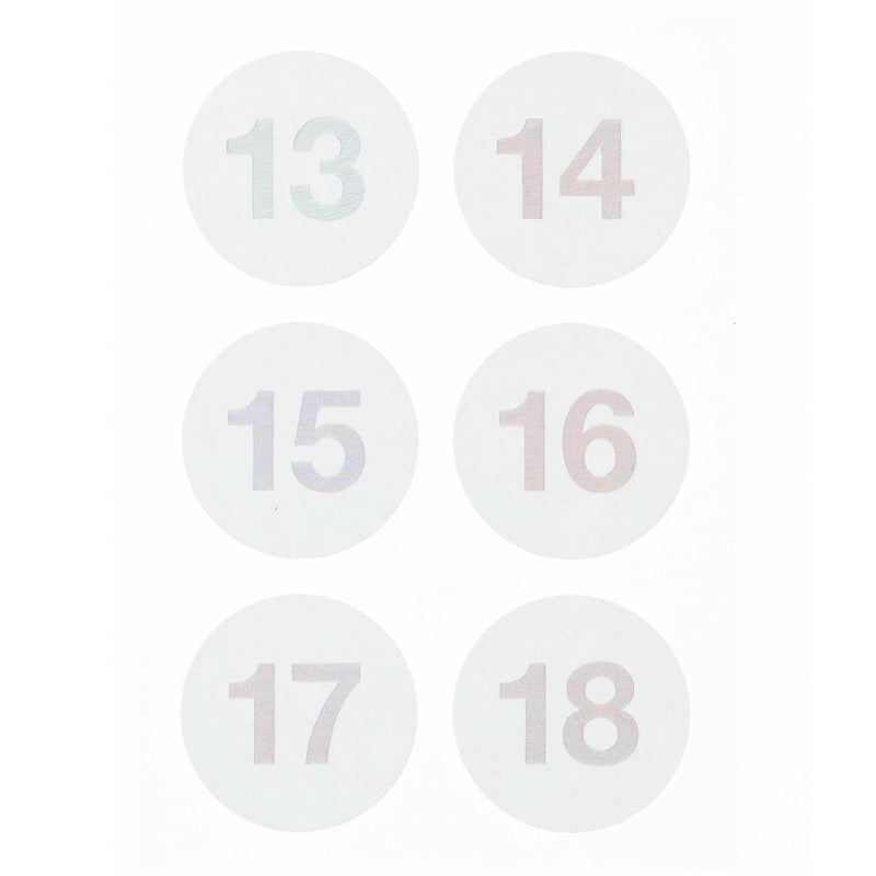 PAPER POETRY ADVENTSKALENDER STICKER ZAHLEN 1-24