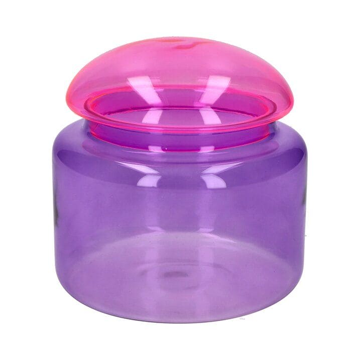 VOILE, GLASDOSE, L, BOROSILIKATGLAS, NEON, PINK/LILA, GS