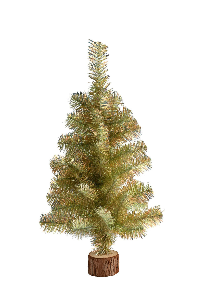 Tinsel, Dekobaum, H60cm, champagne