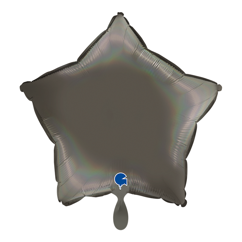 Sternballon Rainbow Holographic Platinum Grey
