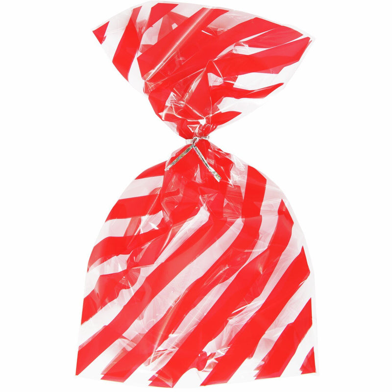 KEKSTÜTEN ROTE STREIFEN 10 STÜCK 144x240mm