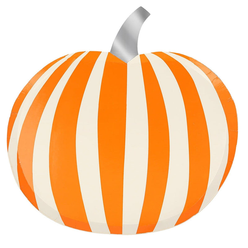 Mod Pattern Pumpkin Plates (x 8)