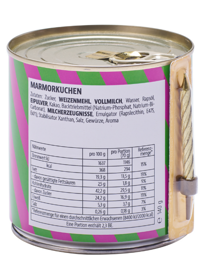 Cancake Friede Freude Feierlaune, Neon Grün/Lila, Marmor Kuchen