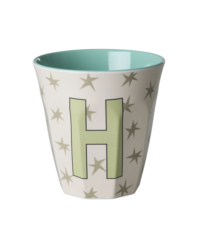 Medium Cup - Cream - H - Stars