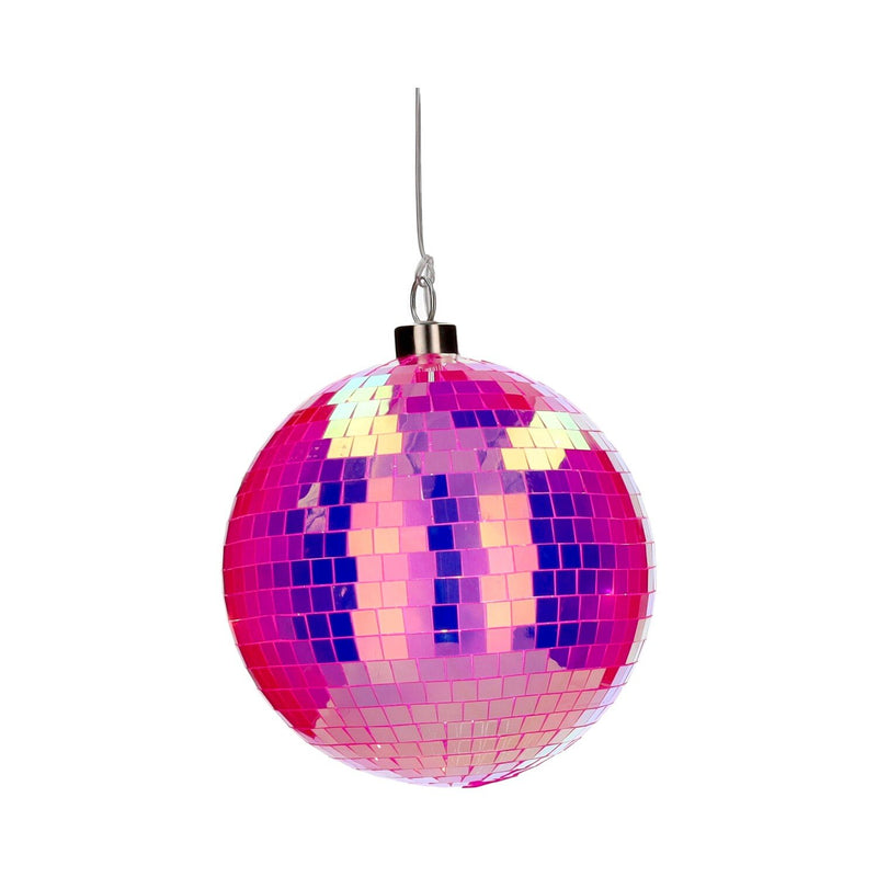 Disco, LED-Kugel, 15cm, neon pink