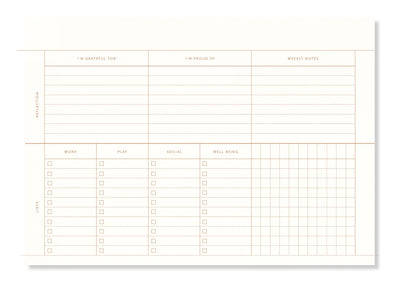 A-Journal Deskplanner – Linen