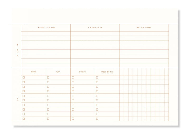 A-Journal Deskplanner – Linen