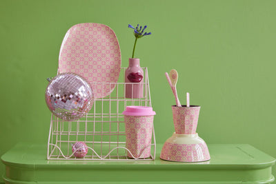 Mittelgroße Rund Diskokugel - Pink