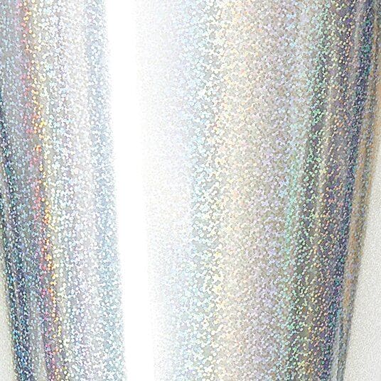 Schultüte mit Tüllverschluss, 35cm Irisierend Glitter-Weiß, FSC Recycled