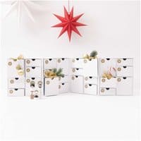 Rico Design Schubladenschränkchen zum aufklappen weiß gold 24x32x16cm
