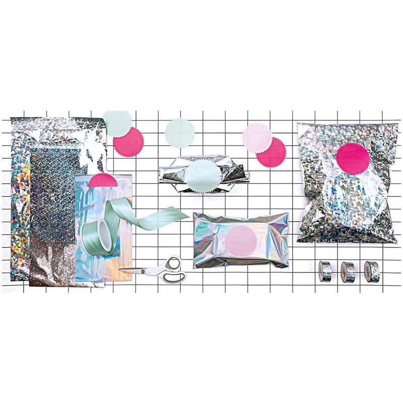 Paper Poetry Holographic Tape Kreise silber 19mm 10m | Boutique Ballooons