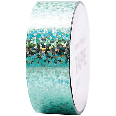 Paper Poetry Holographic Tape Punkte türkis 19mm 10m | Boutique Ballooons