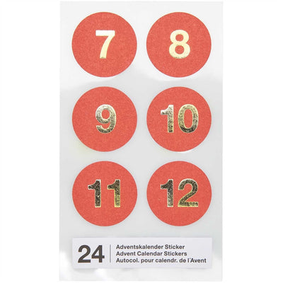 PAPER POETRY ADVENTSKALENDER STICKER ZAHLEN 1-242wy