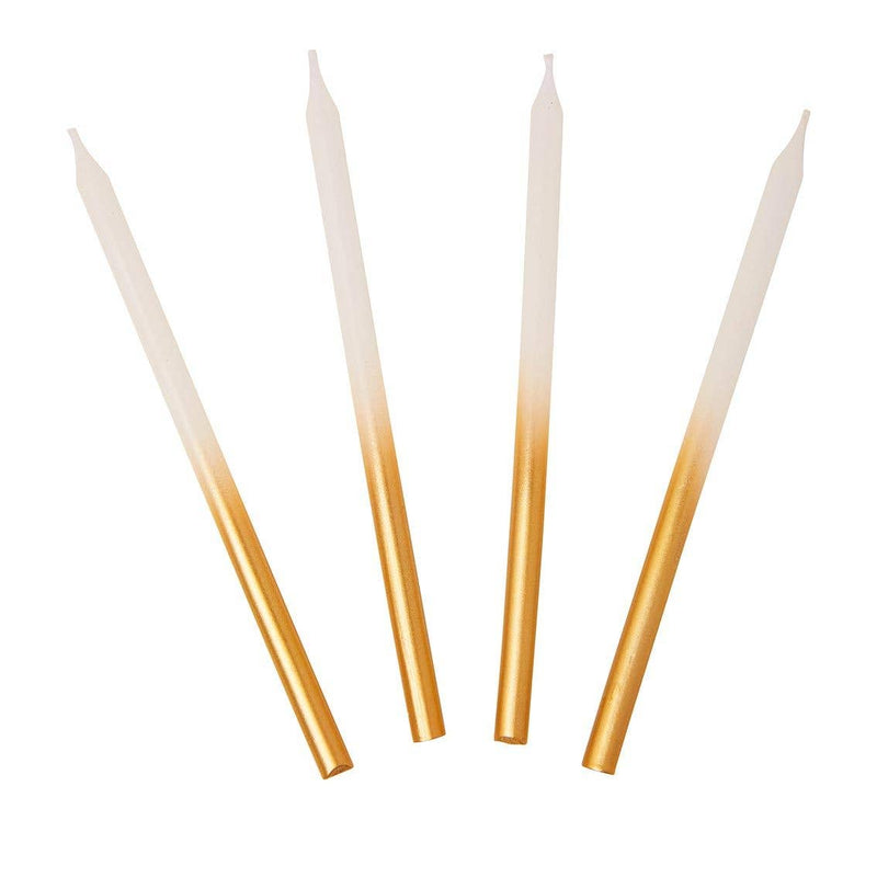 Talking Tables - Weiße und goldene Kerzen - 16er-Pack | Boutique Ballooons