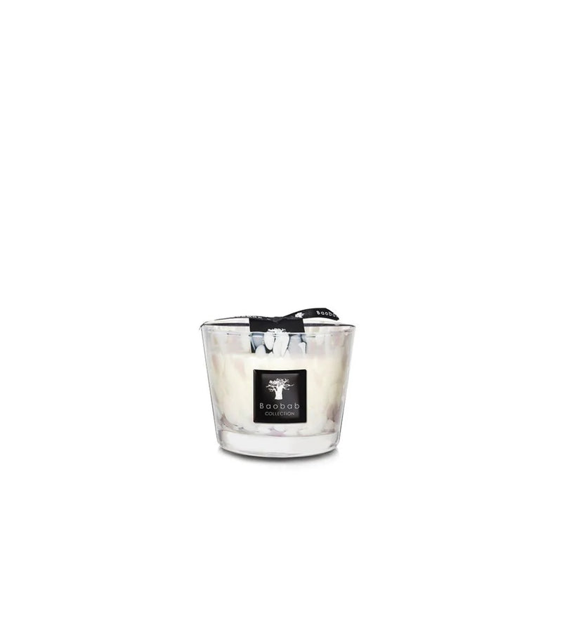Baobab Candle, Max 10 White Pearls
