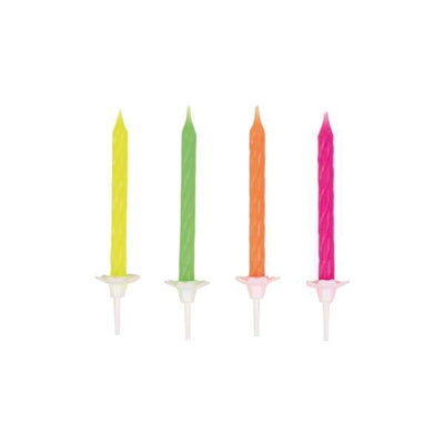 10 Spiralkerzen - Neon | Boutique Ballooons