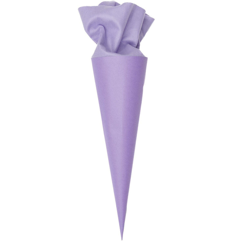 Schultüte mit Filzverschluss, 70 cm, Violett, FSC Recycled