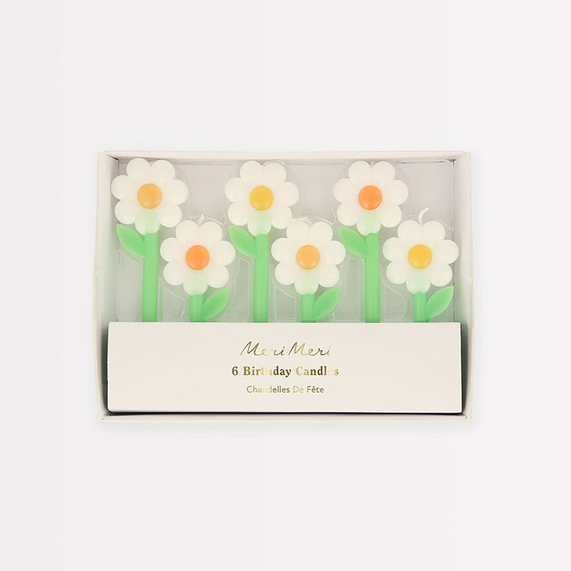 Gänseblümchen Kerzen (x6)
