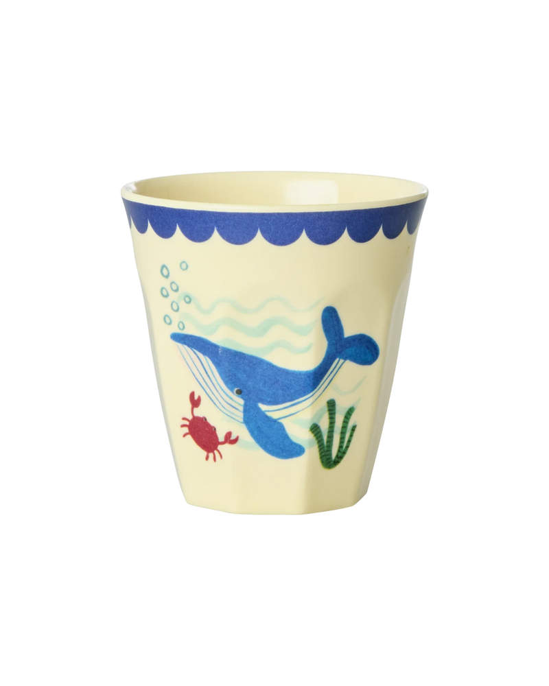 Kleiner Becher - Blau - Ocean Print - Whale
