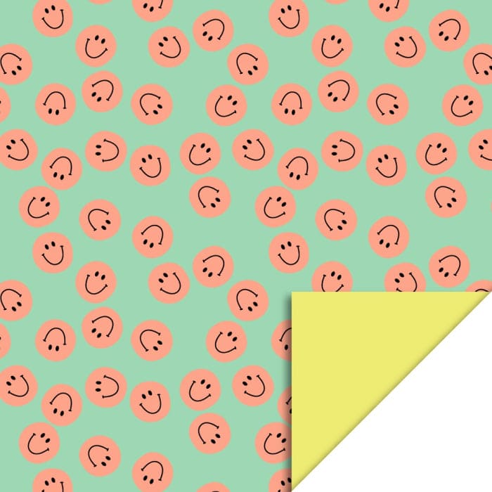 Geschenkpapier "Smile Mint - Yellow2 (70 cm x 3 m)