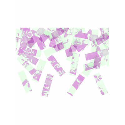 Konfettikanone XL - 60cm - Metallic - Streifen - Iridescent
