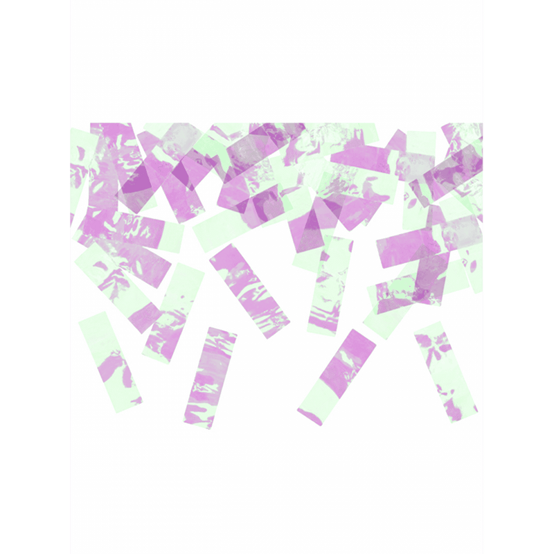 Konfettikanone XL - 60cm - Metallic - Streifen - Iridescent