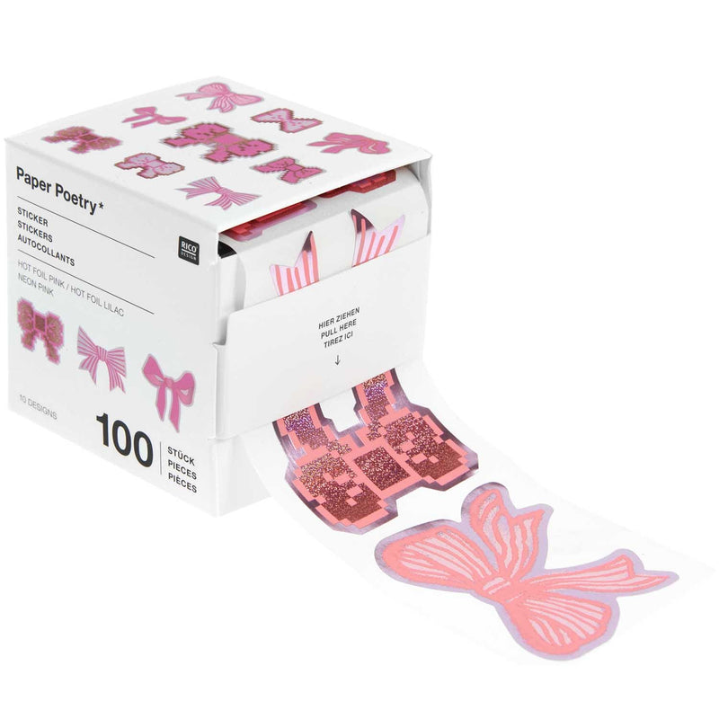 Sticker La vie en Rose, Schleifen FSC MIX