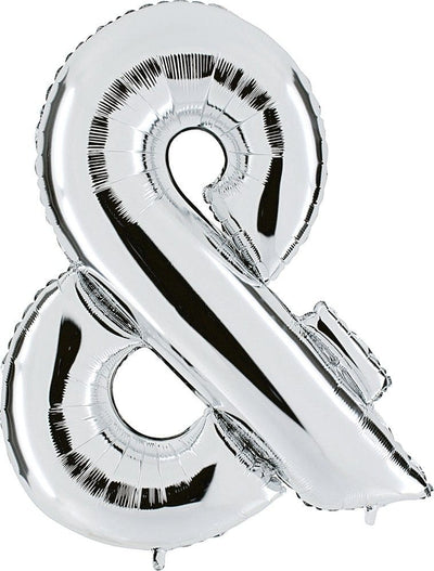 Symbol "&" XXL - Silber | Boutique Ballooons