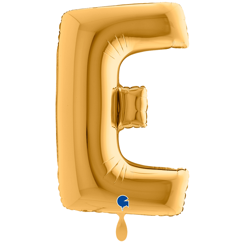Buchstabenballon E XXL - Gold