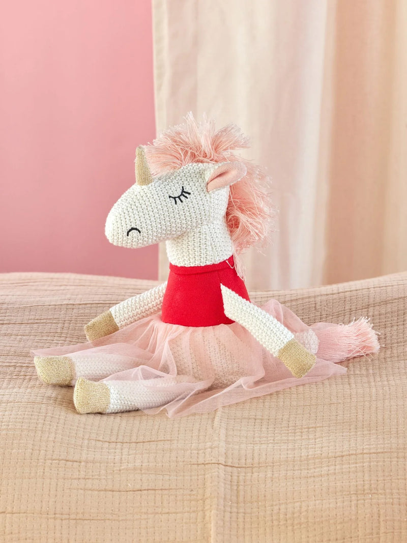 Einhorn Baumwolle Kuscheltier - Mehrfarbig
