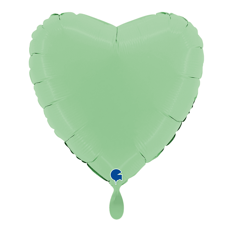 Herzballon Matt Grün
