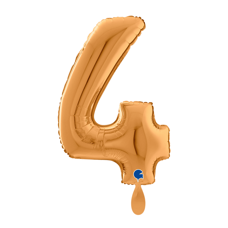 Zahlenballon 4 XL - Gold