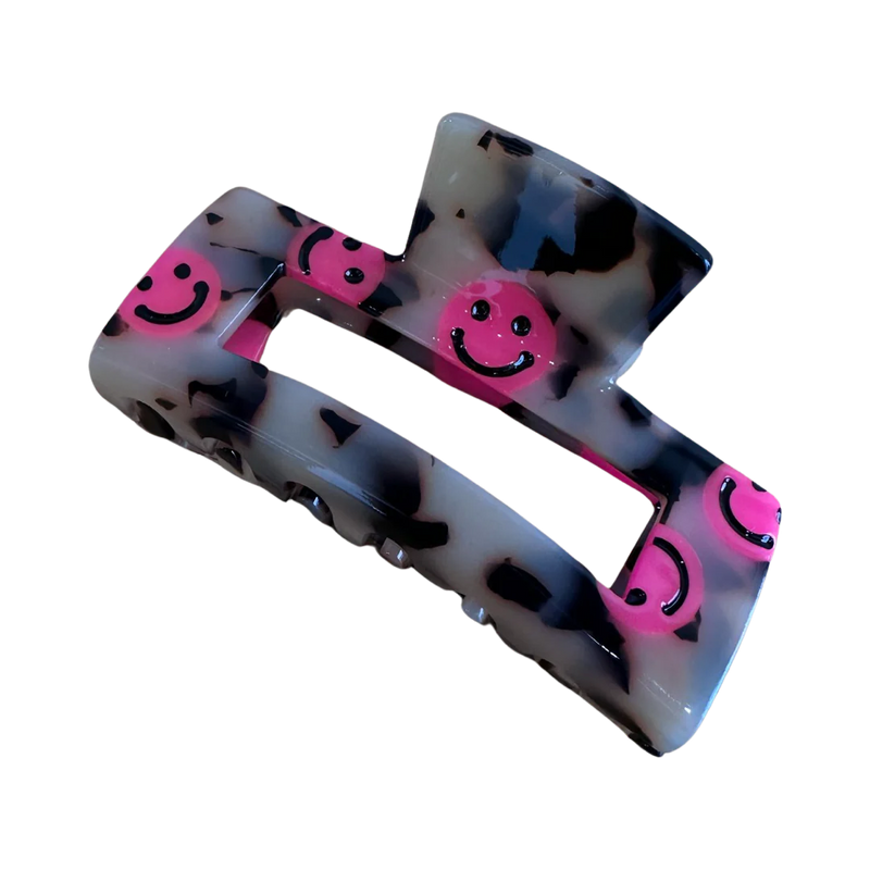 Hairclip Smile Big, Smile Pink