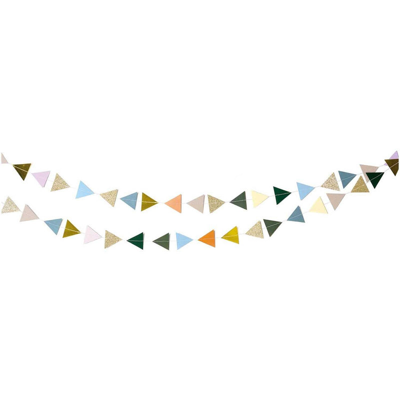 GEN.GIRLANDE,DREIE,GRU FSC MIX 2M, 40 DREIECKE,NATURE MATTERS