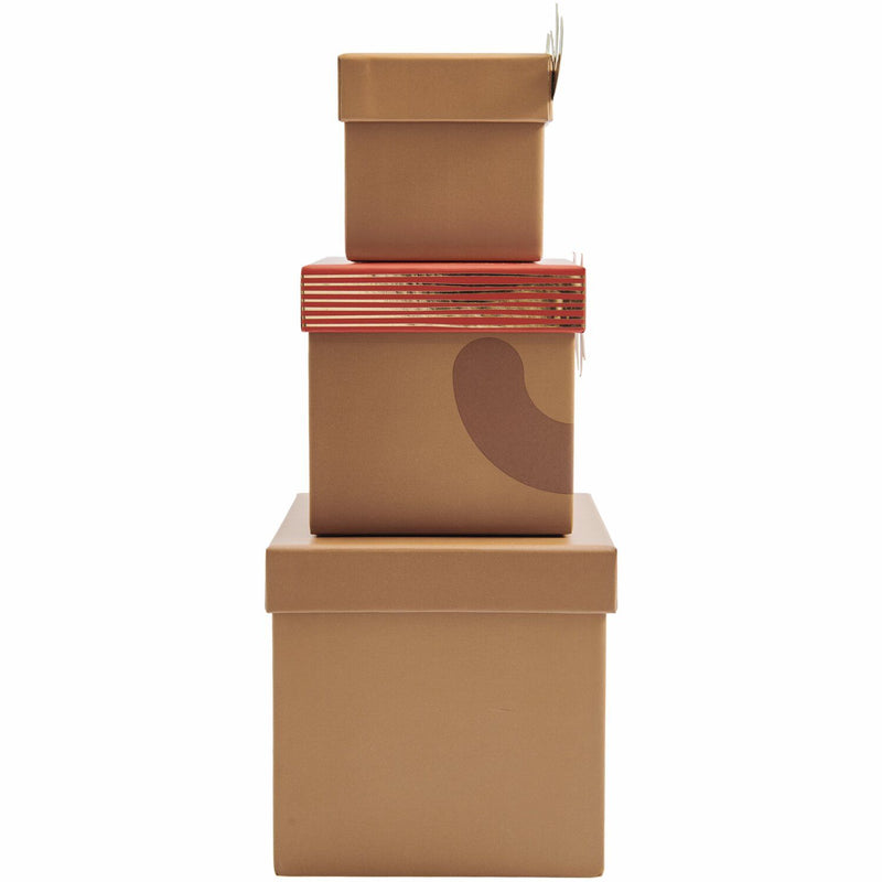 GESCHENKBOXEN-SET RENTIER 5-TEILIG