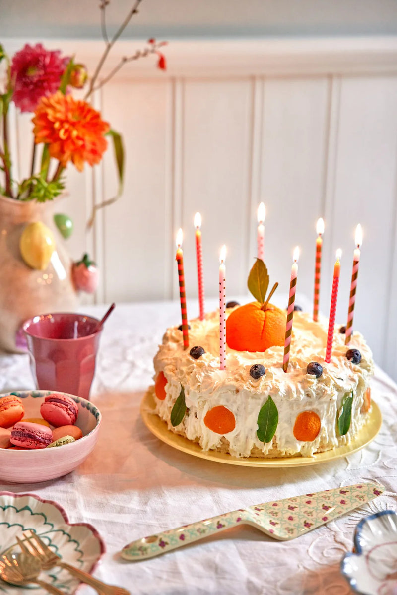 Lang Paraffinwachs Kuchenkerzen - Pink