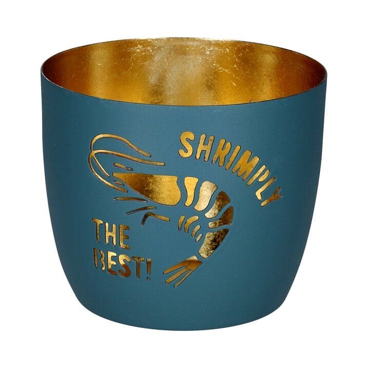 MADRAS, WINDLICHT, M, MOTIV: SHRIMPLY THE BEST!, POWDER BLUE/GOLD