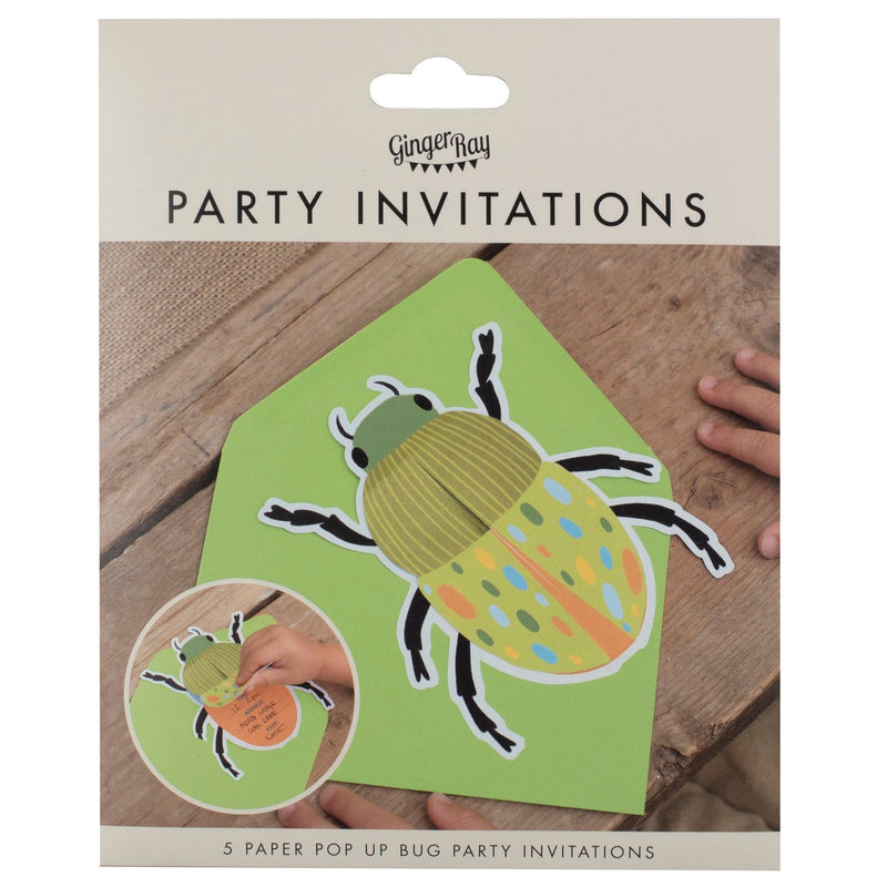 Pop-Up Insekten-Party Einladungen