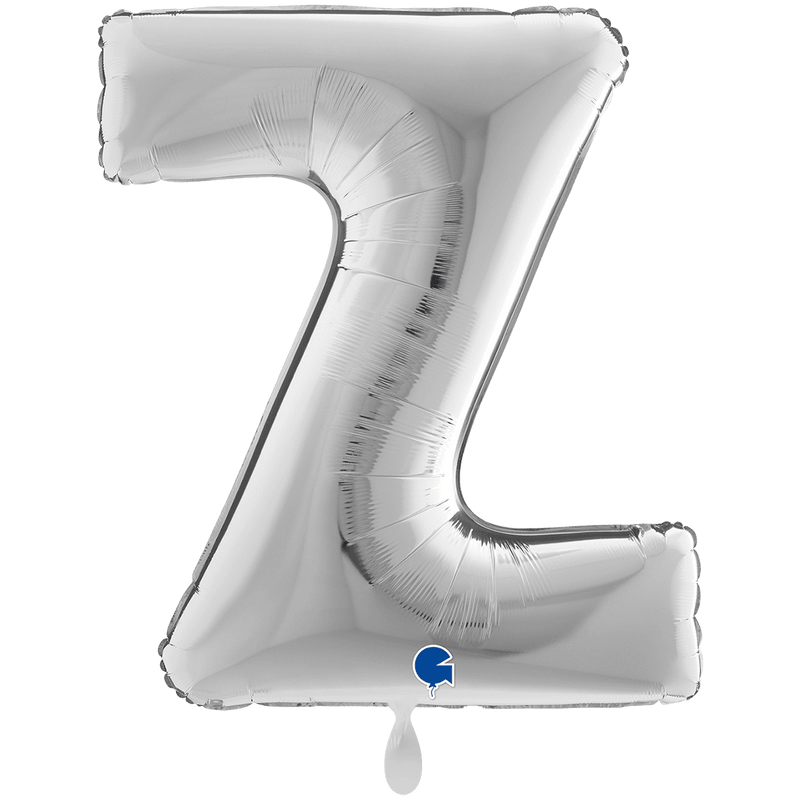 Buchstabenballon Z XXL - Silber