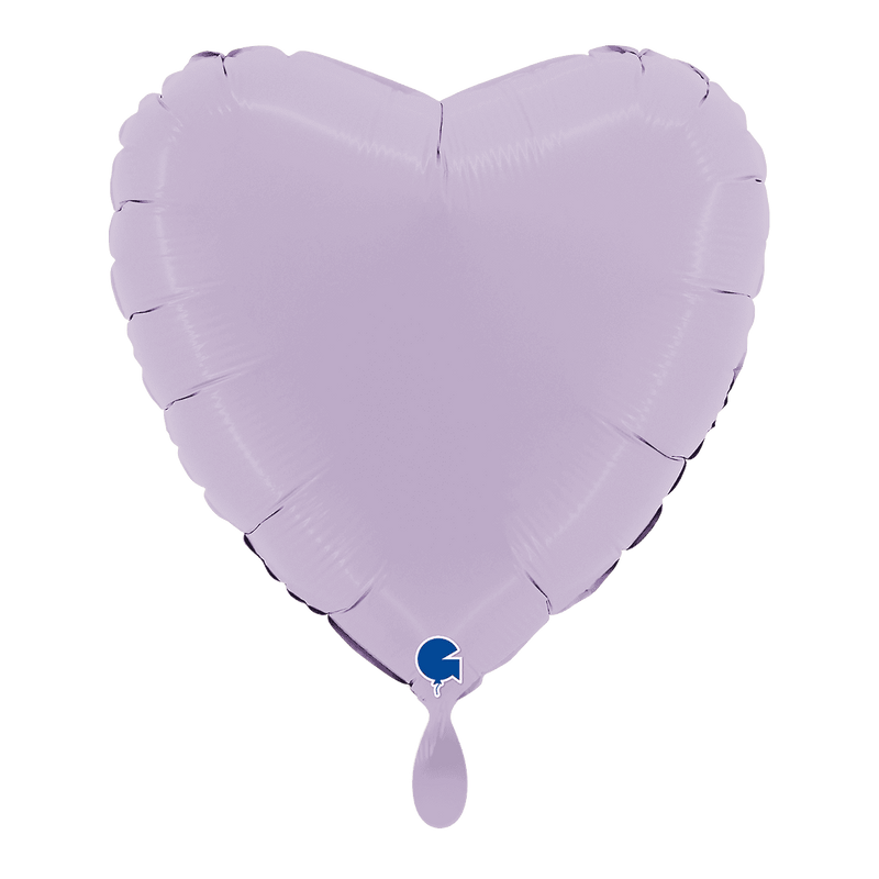Herzballon Matt Lila