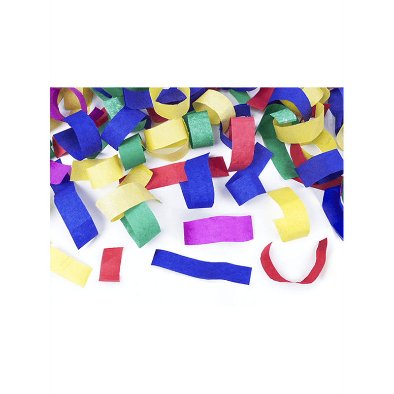 Konfettikanone - 40cm - Papier - Streifen - Bunt