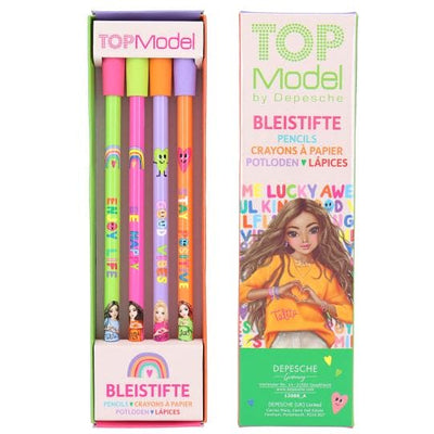 TOPModel Bleistift-Set mit Radier-Topper SELFLOVE
