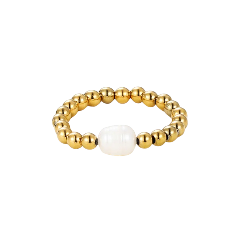 Ring One Pearl, Gold
