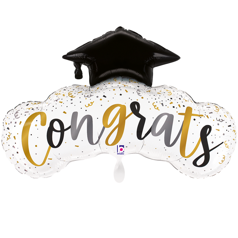 Folienballon Congrats Confetti Grad XXl