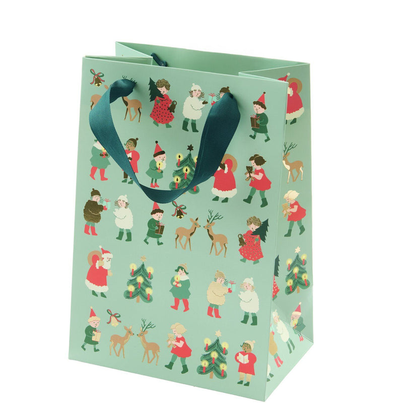 GESCHENKTÜTE WEIHNACHTSFIGUREN M 18X26X12CM
